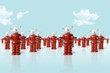 Photo: Old metal robots army Old metal robots army