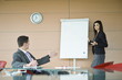 Businesswoman giving a presentation