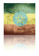 grunge flag of ethiopia with shadow grunge flag of ethiopia with shadow