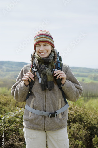 Photo: Young Woman Hiking Young Woman Hiking