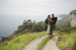 Hiking Couple Standing on a Path