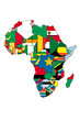 Afrique en drapeaux