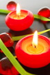 red candle light