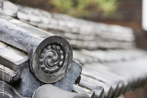 Photo: Detail on End of Roof Gable in Japan Detail on End of Roof Gable in Japan