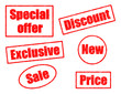 Sale rubber red stamps series
