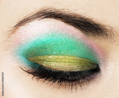 Photo: close-up of beautiful womanish eye close-up of beautiful womanish eye