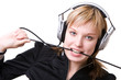 Photo: girl with a cable of earphones girl with a cable of earphones