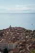 elevated view of piran slovenia