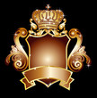 illustration eines wappens mit krone
