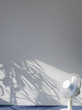 Electric fan in empty room