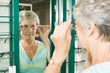 Choosing glasses at the optician