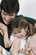 Young man laughing with girl