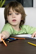 Boy drawing
