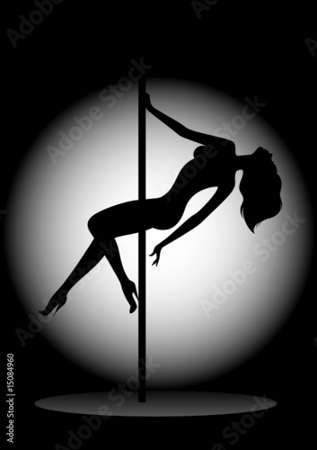 Vector: beautiful silhouette of young women dancing a striptease beautiful silhouette of young women dancing a striptease