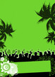 grüner Partyflyer / Eventflyer / Summerparty