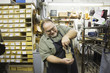 Traditional shoemaker workshop