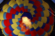 Looking Up into a Hot Air Balloon during a Burn