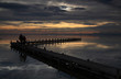 Winterabend am See