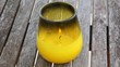 Yellow candle lamp