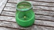Green candle lamp Green candle lamp