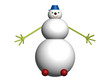 3D snowman