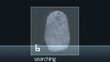 Fingerprint test - digital animation Fingerprint test - digital animation