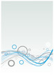 Abstract sinusoide  blue