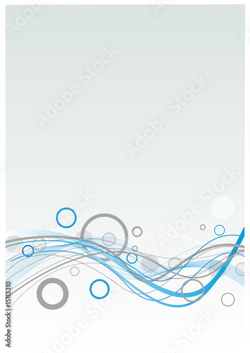 Abstract sinusoide  blue