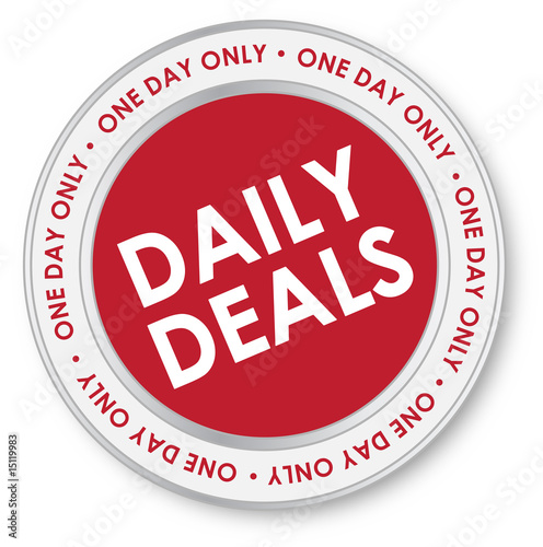 Illustration: Daily Deals Sales Sticker Daily Deals Sales Sticker