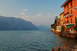 Beautiful Garda lake view in summer