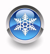 Snowflake glossy icon