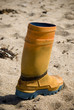 fishing boot on the beach