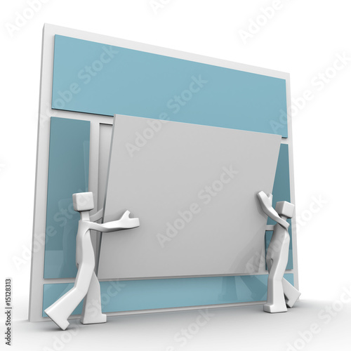 Illustration: Website development team work concept Website development team work concept