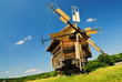 Old wooden windmill