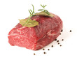 Roher Rinderbraten mit Gewürze