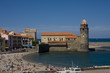 plage et clocher de Collioure