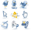 Vector communication icon set
