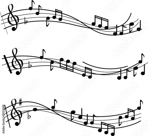 Black And White Music Notes. lack and white musical notes