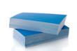 Pile of blue business cards