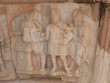 Sculpture romaine sur le bas relief du théâtre de Sabratha