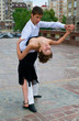 young couple dancing