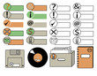 Office icons and tags