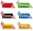 Etiquettes Cadeaux multicolores