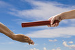 Relay Baton Handoff with Sky