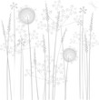 Marsh flowers background