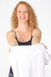 houswife preparing laundry