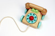 wooden toy telephone