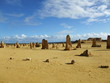 Close up of pinnacle in Nambung national park western australia