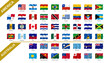 1/4 American - Australian flags