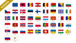 4/4 European flags
